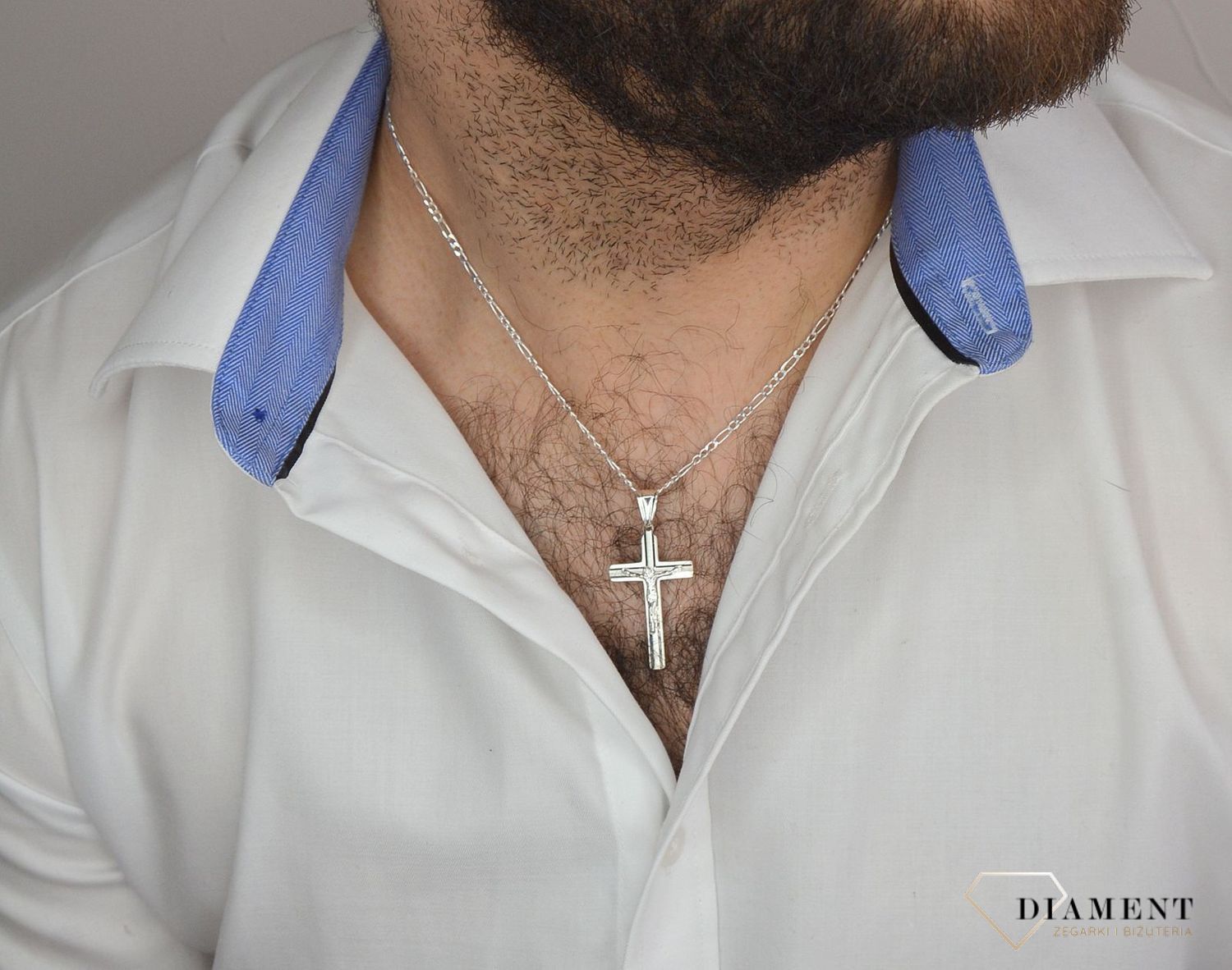 Łańcuszek srebrny 925 Figaro 2,5 mm DIA-LAN-2091-60-925 2,5mm.jpg